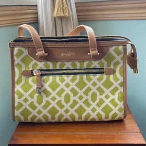 Spartina 449 never been use bag lime green and cream